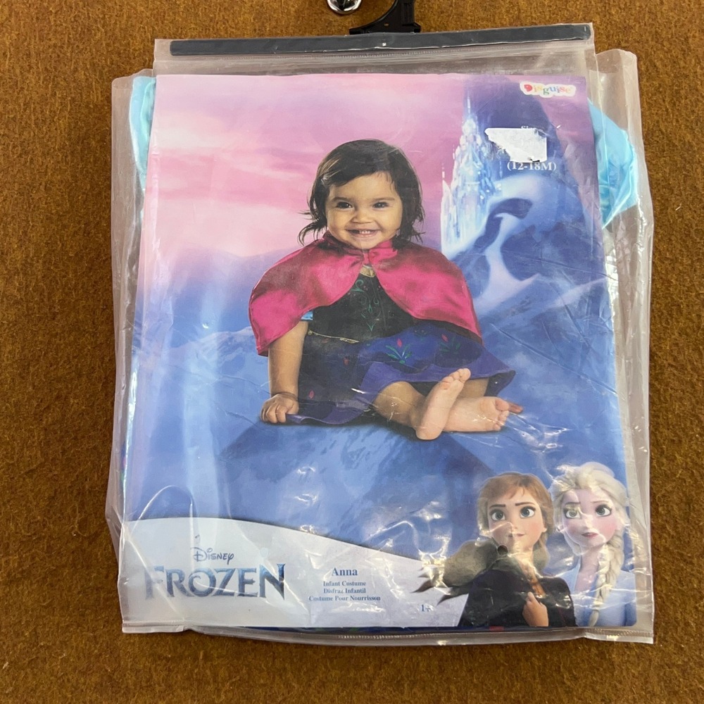 Disney Infant 12-18M Blue Anna Frozen Princess Costume Dress